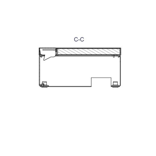 Produktbild UBD 210 207  -  Unterflur-Bodendose UBD 210 inkl. belegtem Deckel aus Chromstahl, geschliffen, und 1 Schnurauslass